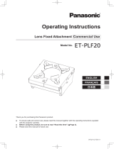 Panasonic ET-PLF20 Lens Fixed Attachment Manual de utilizare
