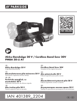 Parkside PMBA 20-Li A1 20V Cordless Band Saw Manual de utilizare