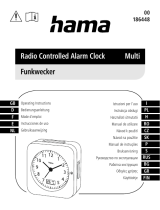 Hama 00186448 Radio Controlled Alarm Clock Manual de utilizare