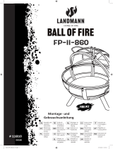 LANDMANN Feuerkorb "Ball of Fire", 89,5 x 79,5 cm Instrucțiuni de utilizare