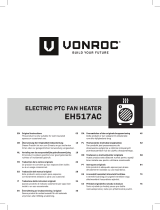 Vonroc EH517AC Electric PTC Fan Heater Manual de utilizare