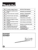 Makita DUH507 Cordless Hedge Trimmer Manual de utilizare