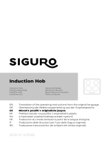 SIGURO SGR-IC-K310B Induction Hob Manual de utilizare