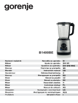 Gorenje B1400BE Blender Manual de utilizare