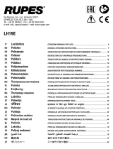 Rupes LH19E Rotary Polisher Manual de utilizare