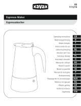 Xavax Stainless Steel Espresso Maker for 4 Cups Manual de utilizare