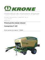 Krone BA Comprima F 125 (RP701-10) Instrucțiuni de utilizare