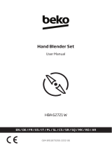 Beko HBA 62721 W Hand Blender Set Manual de utilizare