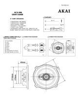 Akai ACS-506 5 Inch 3 Way Speakers Manual de utilizare