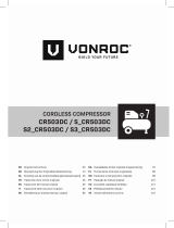 Vonroc CR503DC Cordless Compressor Manual de utilizare