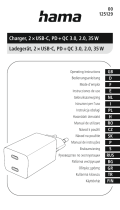 Hama 00125129 USB C 35W Charger Manual de utilizare