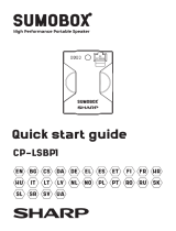 Sharp CP-LSBP1 SumoBox High Performance Portable Speaker Manualul utilizatorului