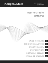 Kruger Matz KM 818 Internet Radio Manualul proprietarului