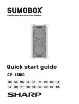 Sharp SUMOBOX CP-LS100 High Performance Portable Speaker Manualul utilizatorului