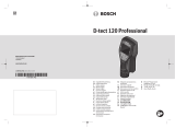 Bosch D-tect 120 Professional Wall Scanner Detector Manual de utilizare