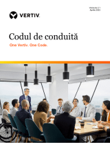 Vertiv Code of Conduct - Version 2.1 Manual de utilizare