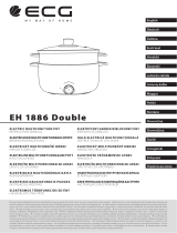 ECG EH 1886 Double Electric Pot Manual de utilizare