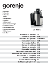 Gorenje EJ01C Manual de utilizare