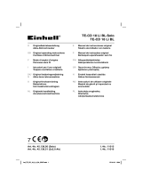 EINHELL TE-CD 18 Li BL Cordless Drill-Screwdriver Manual de utilizare