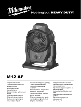 Milwaukee M12 AF-0 Mobile Fan Manual de utilizare