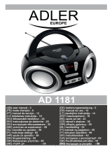 Adler AD 1181 CD Player Portable Manual de utilizare