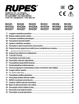 Rupes RH323 Random Orbital Pneumtic Sanders Manual de utilizare