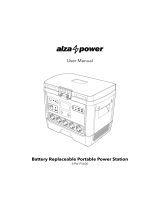 alza power APW-PS600 Portable Battery Replaceable Power Station Manual de utilizare