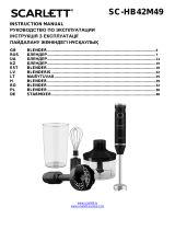 Scarlett SC-HB42M49 Immersion Blender Manual de utilizare