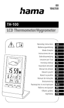 Hama 00186358 TH-100 LCD Thermometer/Hygrometer Manual de utilizare