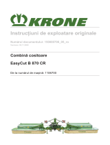 Krone BA EasyCut B 870 CR Instrucțiuni de utilizare