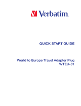 Verbatim WTEU-01 Travel Adapter Plug Manualul utilizatorului
