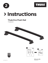 Thule 710600 Evo Flush Rail Instrucțiuni de utilizare