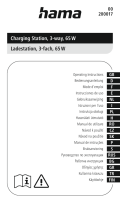 Hama 00200017 Charging Station 3 Way 65W Manual de utilizare