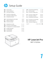 HP LaserJet Pro MFP 3102fdn Printer Manualul utilizatorului