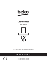 Beko BHCA63741BHSI Cooker Hood Manual de utilizare