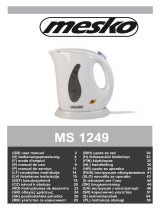 Mesko MS 1249 0.6 L Mini Wireless Kettle Manual de utilizare