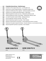 Güde GHW 2500 PU K Low Lift Pallet Truck Manual de utilizare