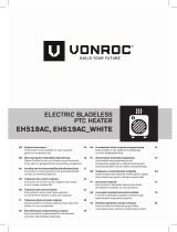 Vonroc EH519AC Electric Bladeless PtC Heater Instrucțiuni de utilizare