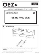 OEZ SE-BL-1000-DTVE Instrucțiuni de utilizare