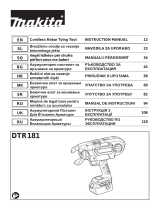 Makita DTR181 Cordless Rebar Tying Tool Manual de utilizare