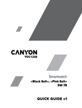 Canyon SW-78 Black Salt Smartwatch Manualul utilizatorului