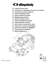Simplicity ZERO TURN RIDER, CE, SIMPLICITY Manualul utilizatorului