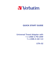 Verbatim UTA-02 Universal Travel Adapter Manualul utilizatorului
