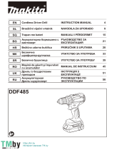 Makita DDF485 Cordless Driver Drill Manual de utilizare