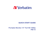 Verbatim PM-14 Portable Monitor 14" Full HD 1080p Ghid de inițiere rapidă