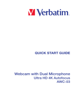 Verbatim AWC-03 Ultra HD 4K Autofocus Webcam Ghid de inițiere rapidă