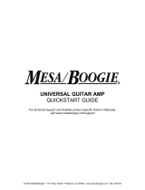 Mesa/Boogie Universal Guitar Amp Quickstart Guide Manual de utilizare