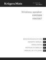Kruger & Matz Street XL bluetooth speaker black Manual de utilizare