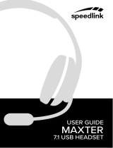 SPEEDLINK MAXTER 7.1 Surround USB Manualul proprietarului