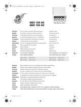 Bosch GEX 150 AC Orbital Sander Manual de utilizare